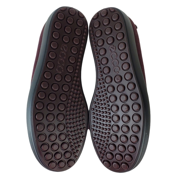 New Ecco the soft 7 gore tex waterproofslip on sneakers burgundy extra width - Picture 11 of 14